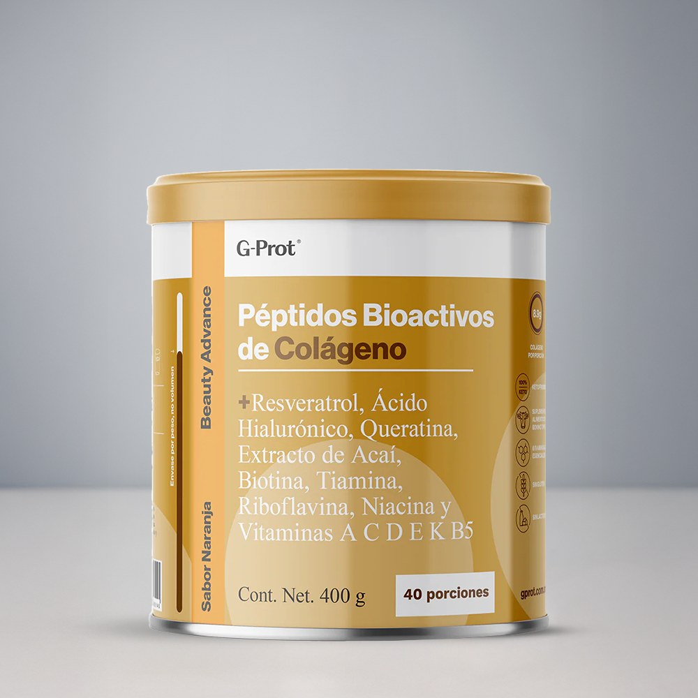Beauty Advance - Péptidos Bioactivos de Colágeno - Sabor Naranja