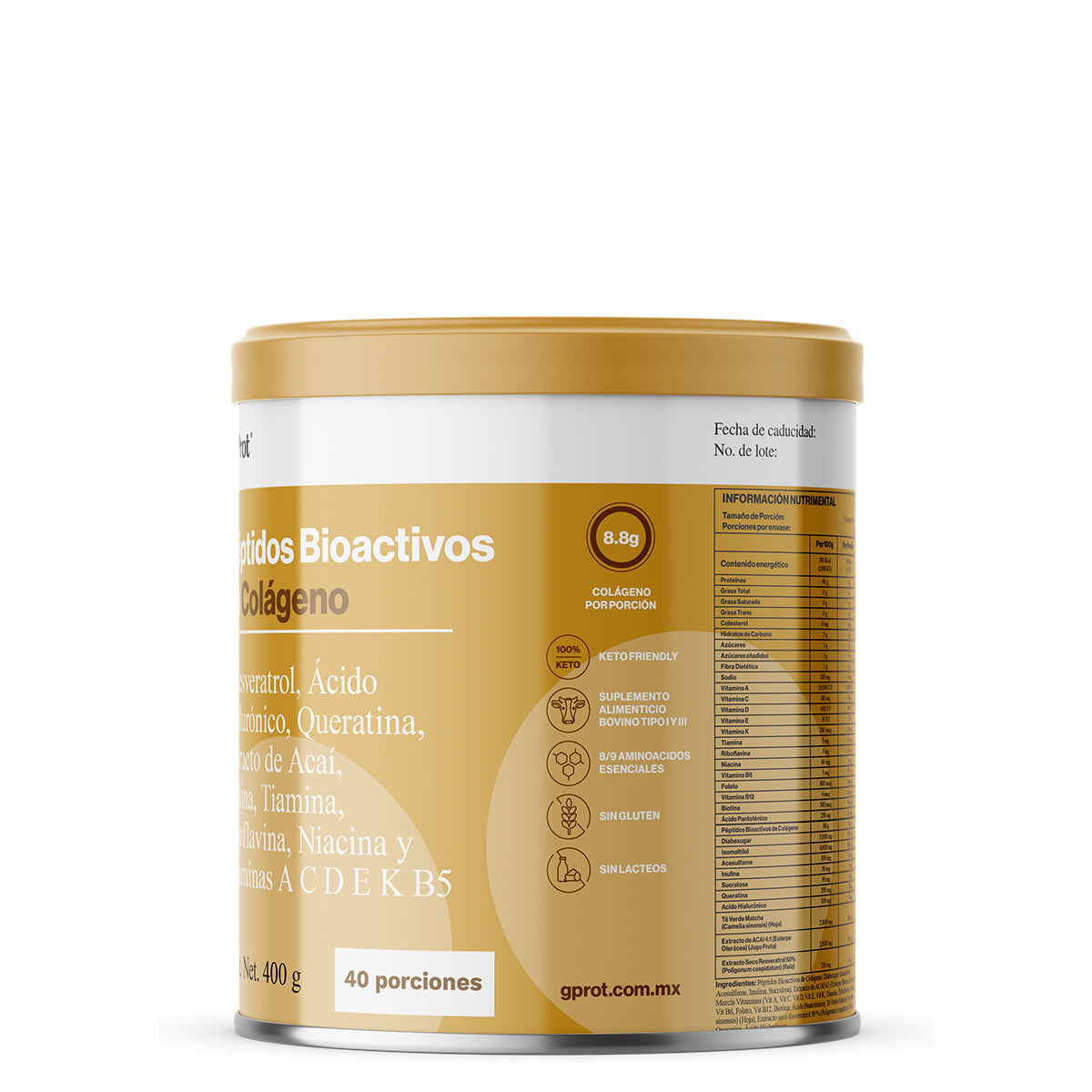 Beauty Advance - Peptidos Bioactivos de Colageno - Sabor Matcha