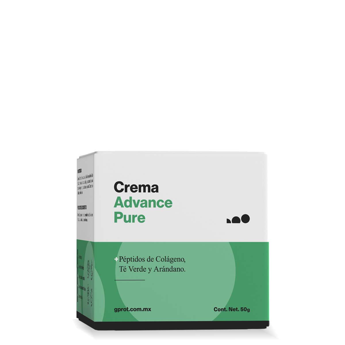 Crema Facial Advance Pure - Péptidos Bioactivos de Colágeno + Té Verde y Arándano